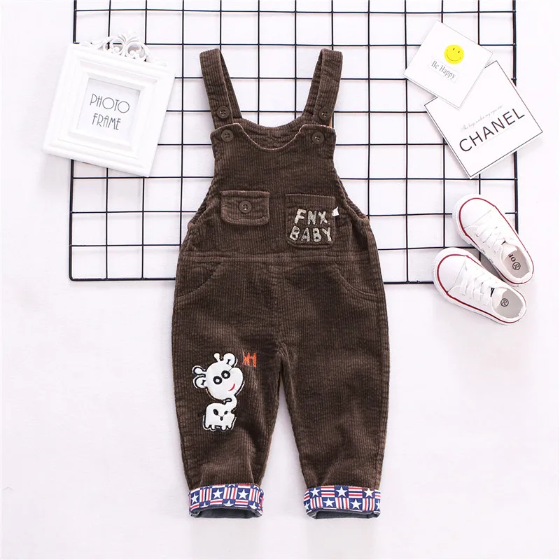 Новый осенний комбинезон унисекс с милым рисунком для детей от 1 года до 3 лет