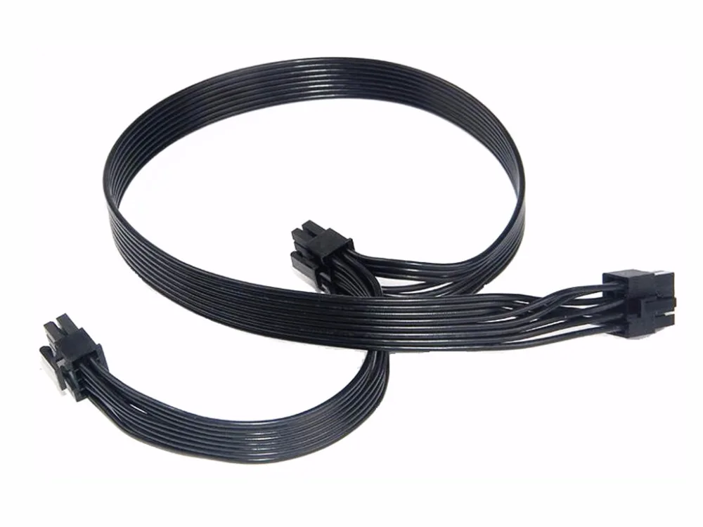 Высококачественный черный модульный кабель питания PCI-E с двойным 8-контактным