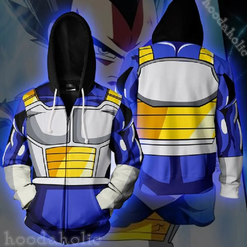 BIANYILONG новая осенне зимняя куртка на молнии с объемным принтом Dragon Ball Vegeta Armor