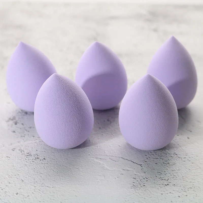 5pcs puff Стиль 40*60 мм спонж для нанесения основы под макияж косметический спонж вода косметический блендер смешивающая пудра гладкая губка YA325 - Цвет: 5pcs puff