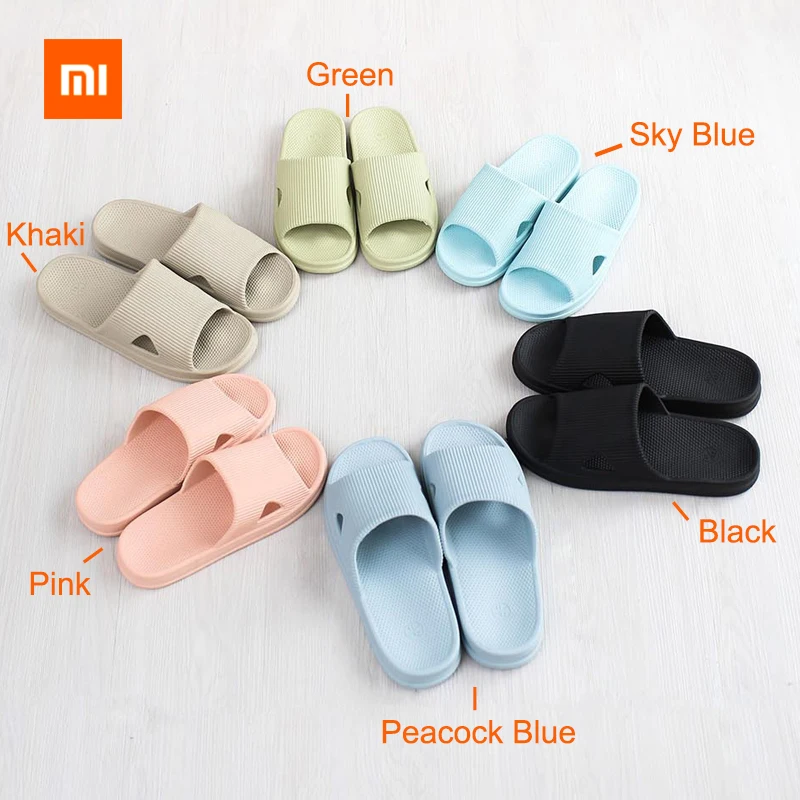 Xiaomi/домашние тапочки для мужчин и женщин Домашние Банные Тапочки с мягкой