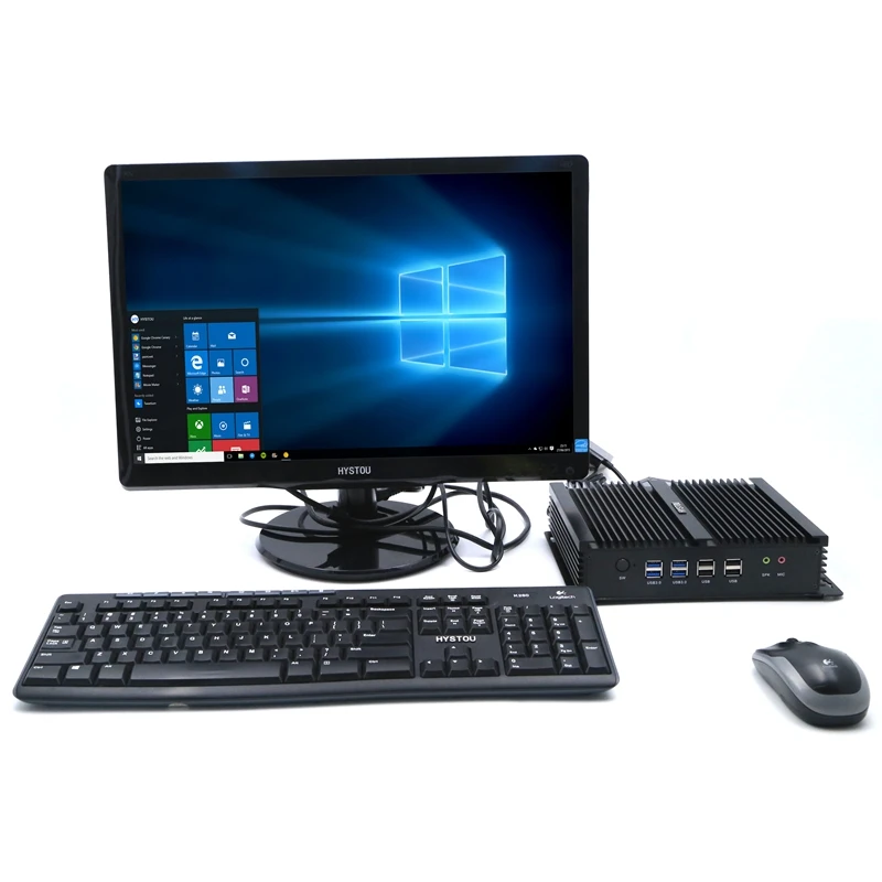 Мини ПК Intel Core i7 Windows 10 5550U i5 4200U безвентиляторный промышленный компьютер 2