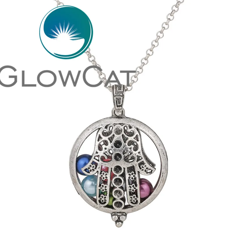 V1275 Подвеска для рук Hamsa духи эфирное масло ароматерапия диффузор ожерелье