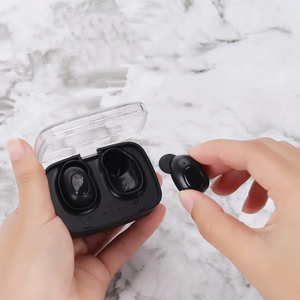 TWS Mini Bluetooth 5 0 наушники спортивные мини стерео бас беспроводная гарнитура с