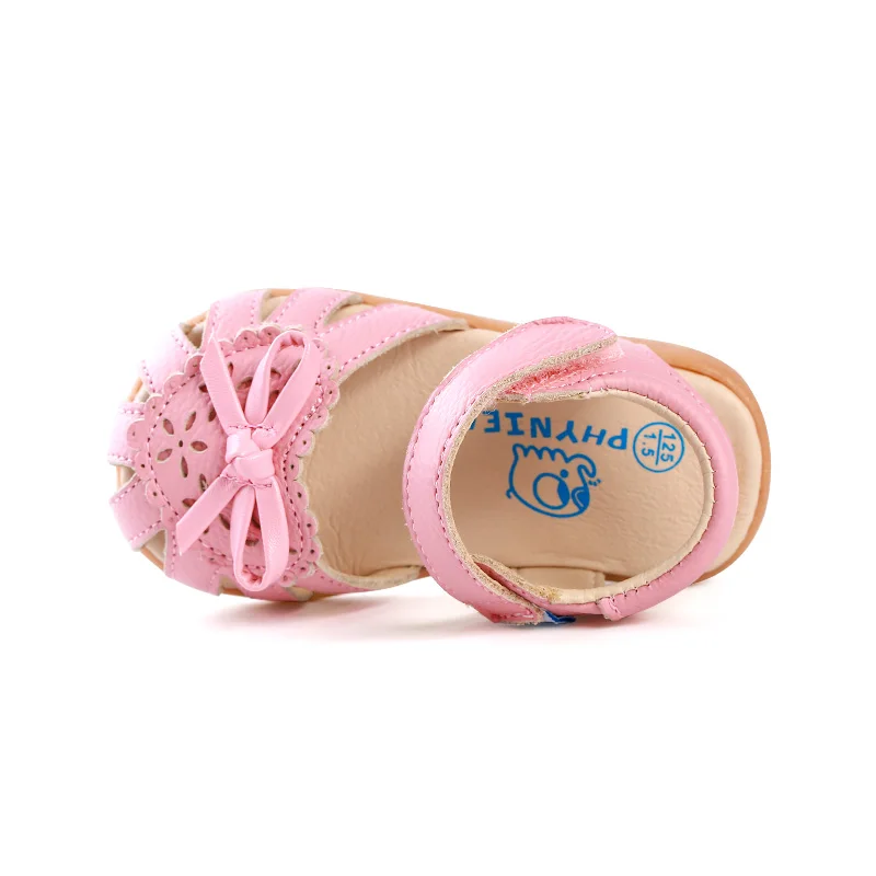 Phynier sandals female child princess shoes toddler baby toe cap covering |