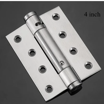 4 inch Brushed Steel Матовая нержавеющая сталь автоматические двери сверхпрочные петли 4 дюймов мебель для дома гладкое движение деревянные двери сенсор для ворот подшипник - Цвет: 4 inch Brushed Steel