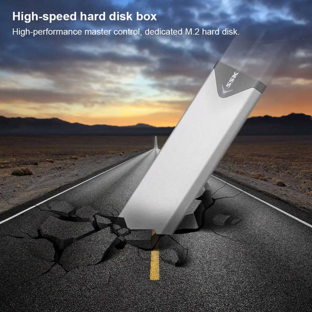 SSK SHE-C320 2,5 дюймов Sata USB3.1 внешний Тип-C Ssd жесткий диск Hdd корпус для жесткого диска Hdd чехол для M.2(Sata) Ssd 2242 2260 228