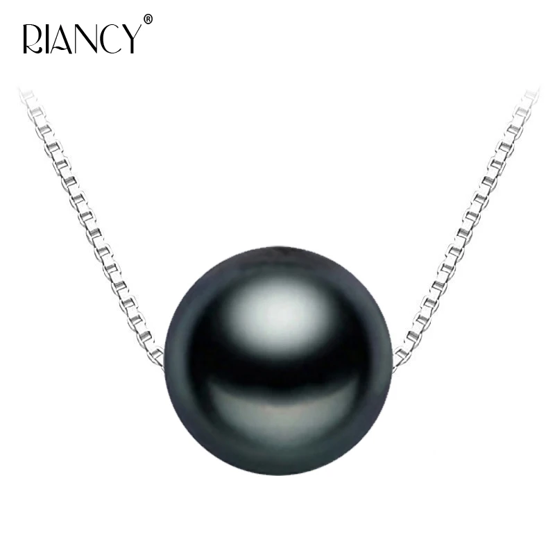 

2019 New Fashion Elegant white gray Shell 10MM Imitation Pearl pendant shell Beads Jewelry Clavicular chain for women