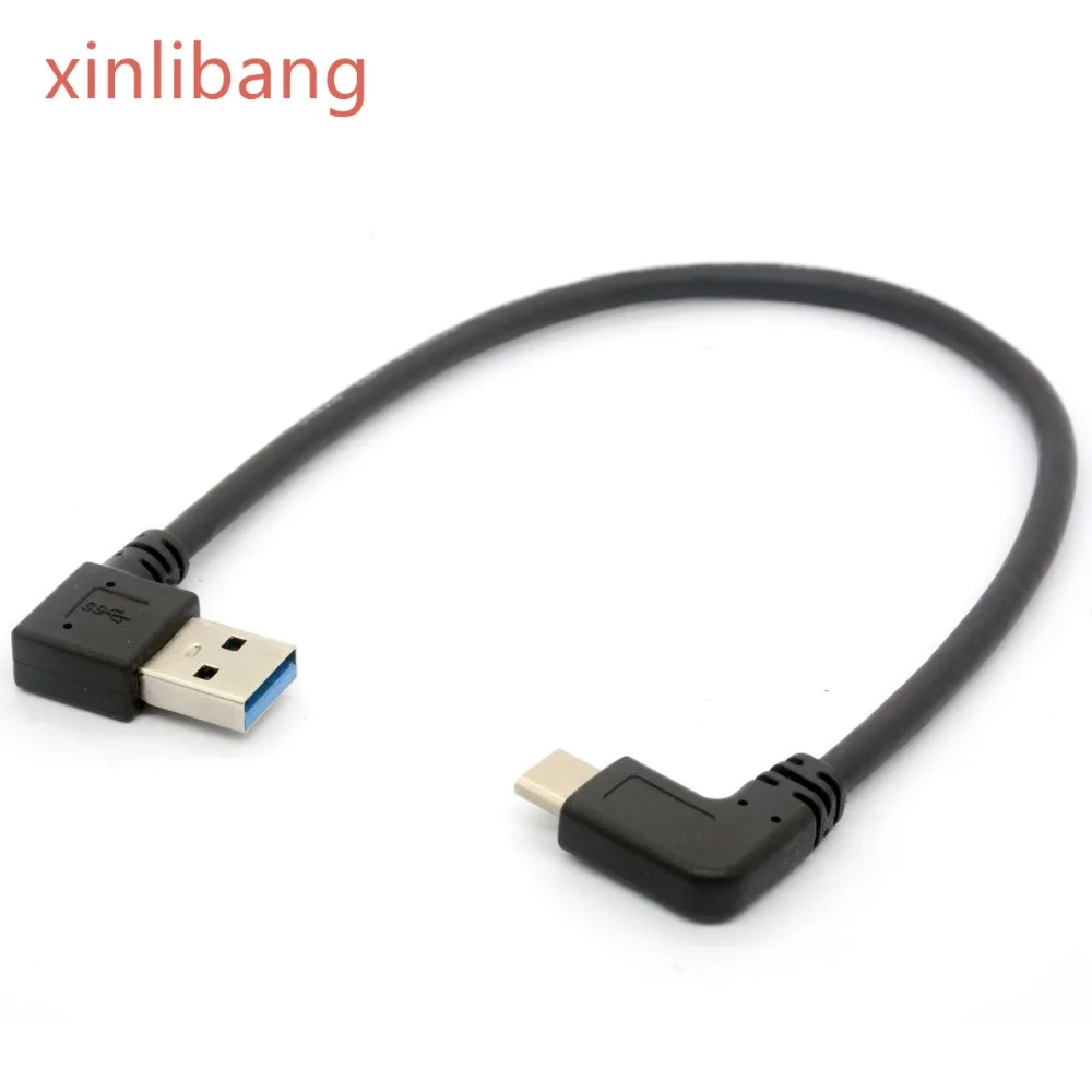 

Angled USB 3.0 Type A To USB3.0 Type C Left Angle 90 Degree Male To Male Adapter Cable Extension Cord For Samsung S8, Tablet PC