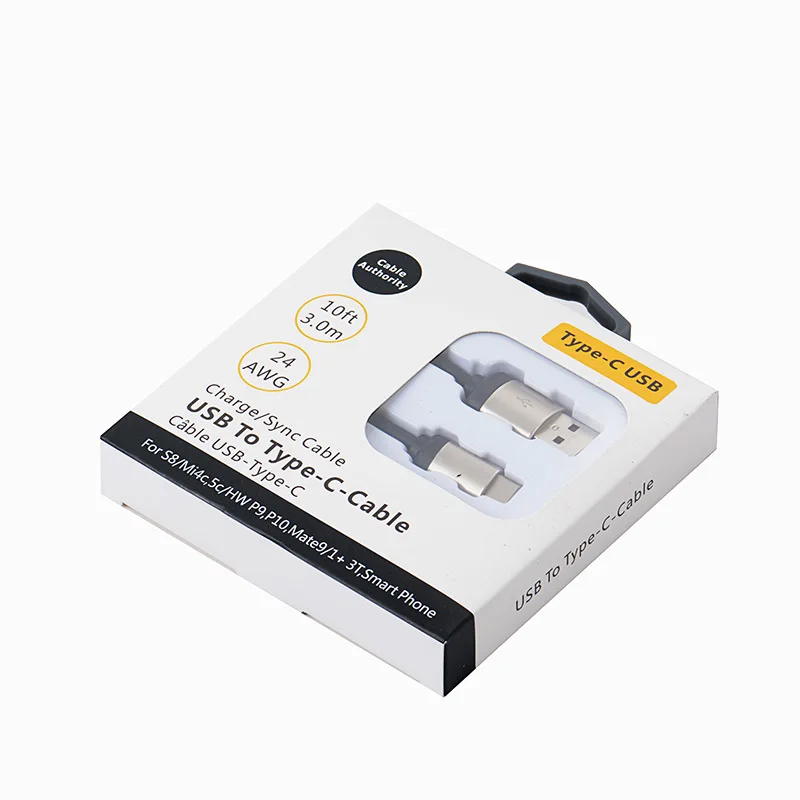 Кабель для быстрой зарядки и синхронизации данных 10 футов/3 м стандарта Type C 3 1