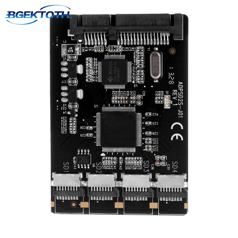 Новинка 4 Micro SD/TF карты на SATA 22pin адаптер RAID Quad TF карта 2 5 конвертер Feb7|card card|sd micro sdsd sd