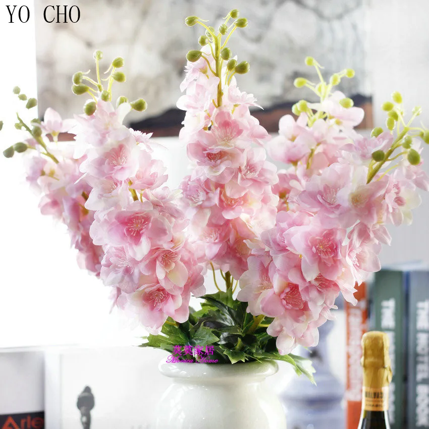 YO CHO высококачественный реальный на ощупь супер красивый искусственный Larkspur
