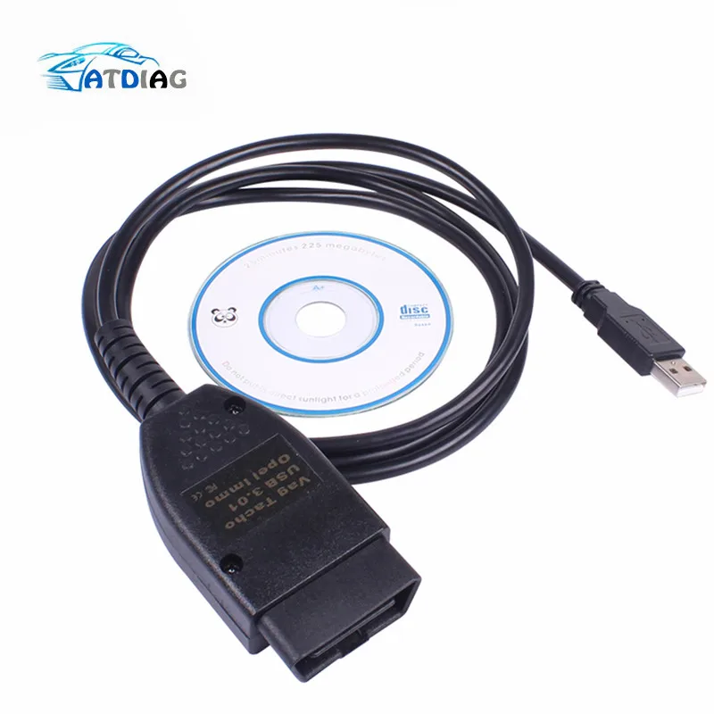 Профессиональный USB Vag Tacho 3 01 + для Opel Подушка безопасности Immo VAG OBD2