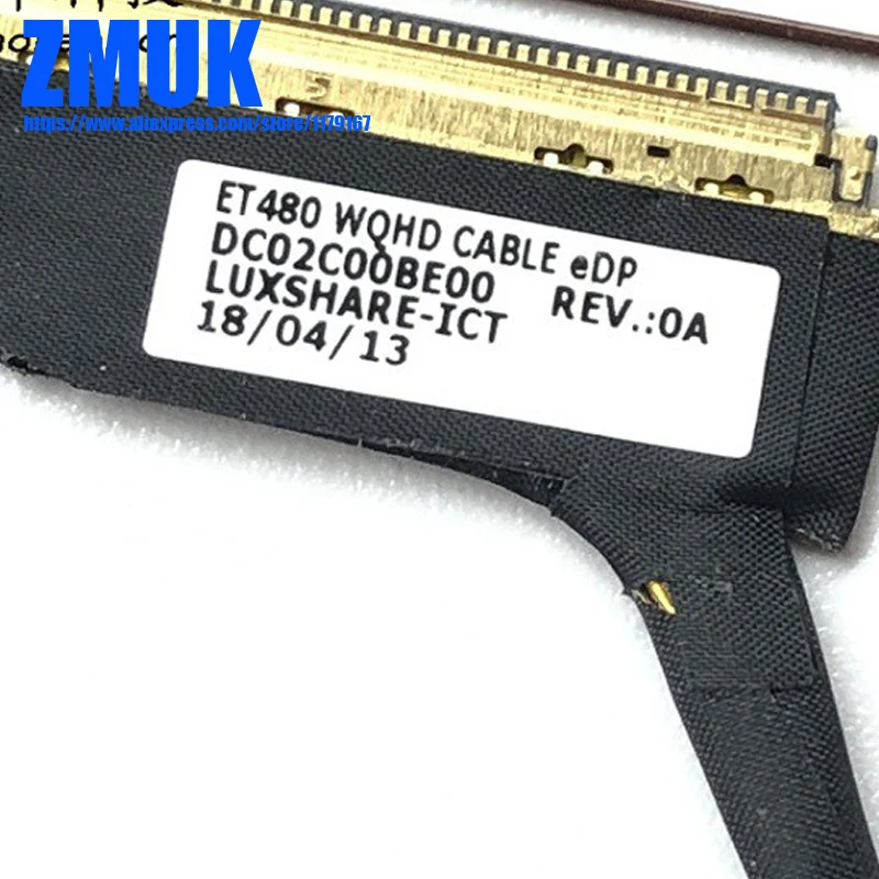 Новый оригинальный ЖК кабель WQHD для Lenovo ThinkPad T480 (20L5 20L6) серии P/N 01YR503 DC02C00BE00