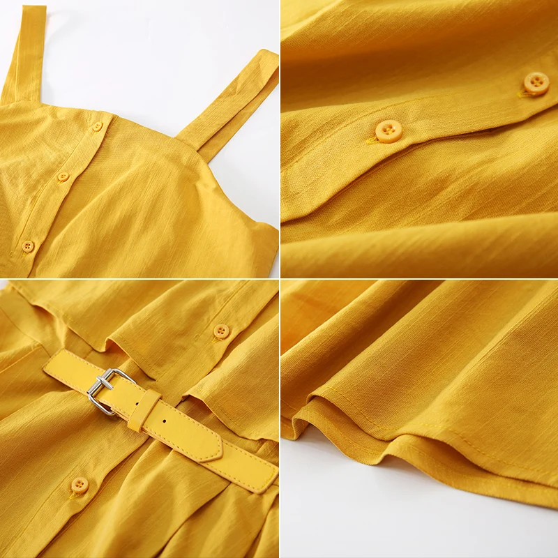 Женское платье миди TAJIYANE Vestidos Verano желтое летнее пляжное большого размера XL 5XL WYQ1663
