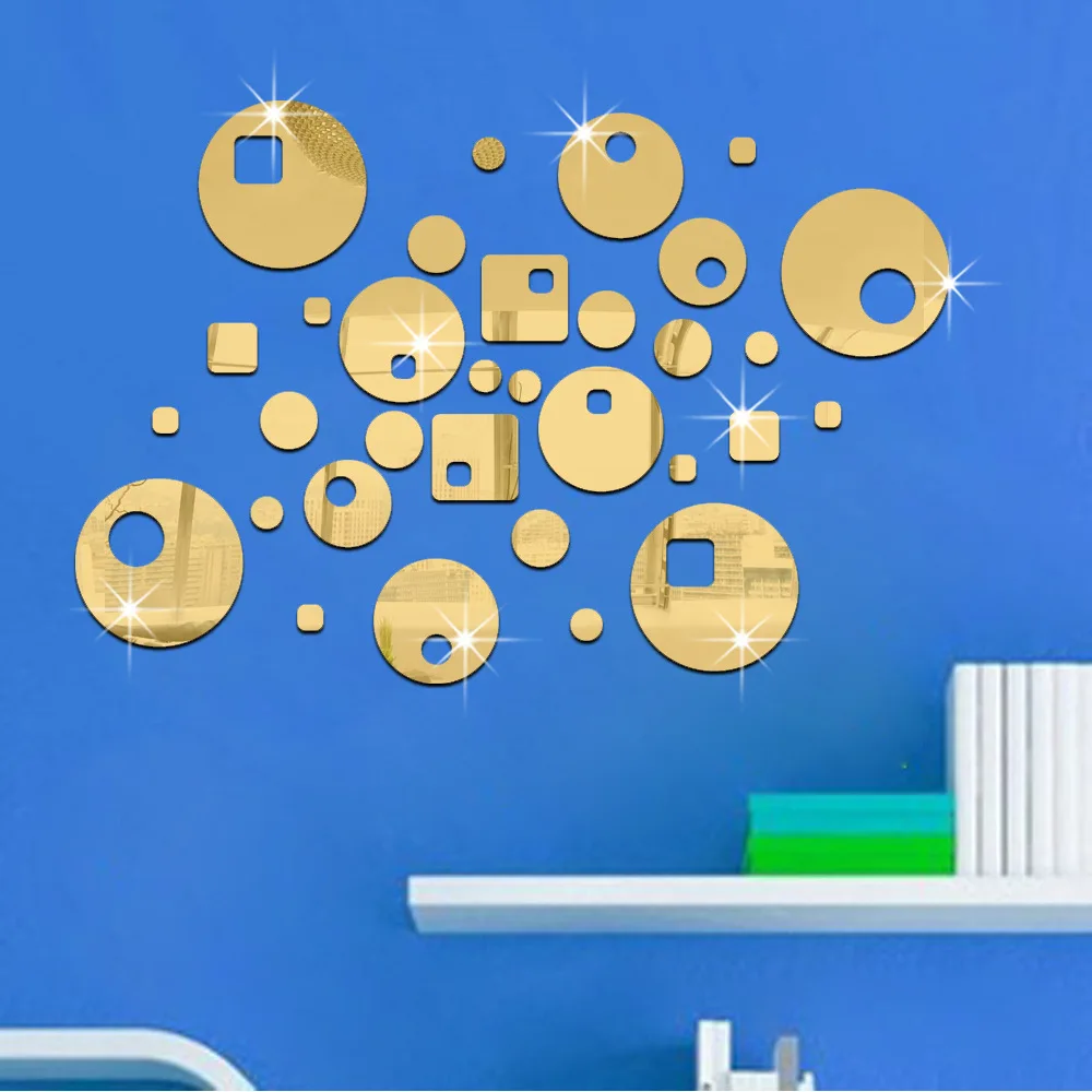 Настенные зеркальные наклейки Funlife для самостоятельного изготовления украшение