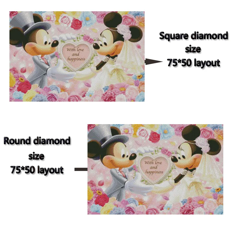 Diamond Painting Cartoon Mouse Full Round/ Square Embroidery Home Decoration 191 | Дом и сад