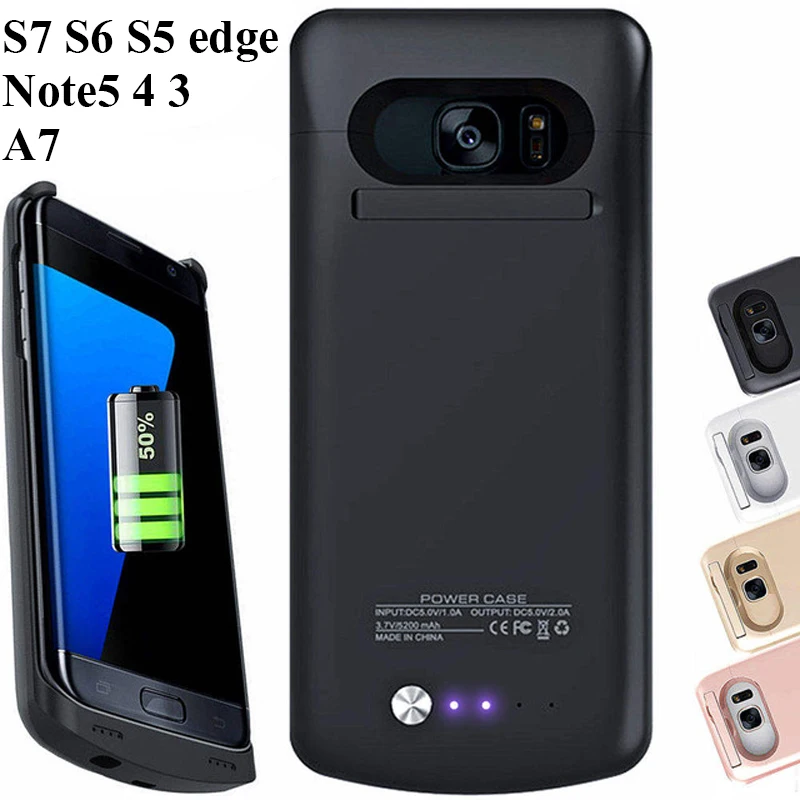 NEWDERY для Samsung S5 S6 S7 edge S8 Plus чехол внешнего зарядного устройства Galaxy Note 5 4 запасное