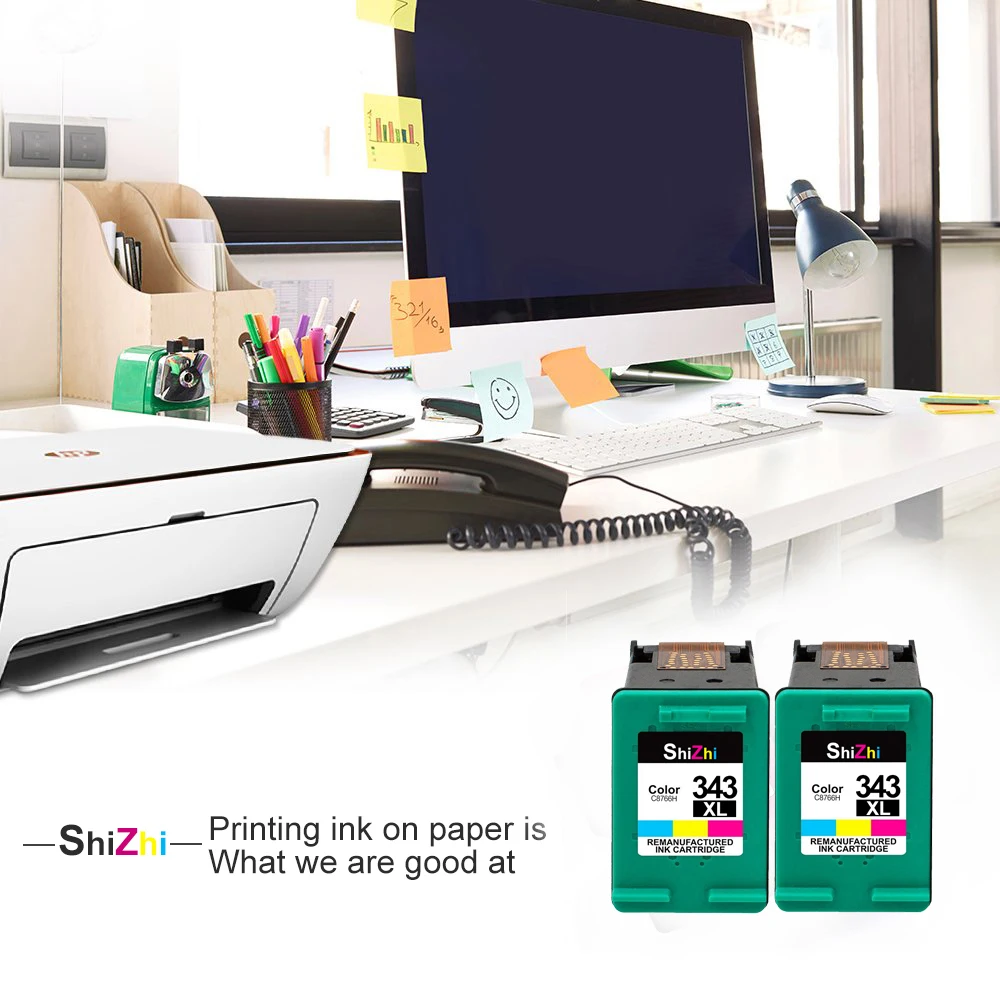 SHIZHI 343 чернильный картридж совместимый для HP XL 343xl Deskjet serie 6540 5740 5745 6520 460c 6620 6840
