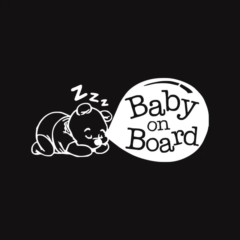Cunymacos BABY ON BOARD &quotМилая мультяшная наклейка для автомобиля предупреждающая