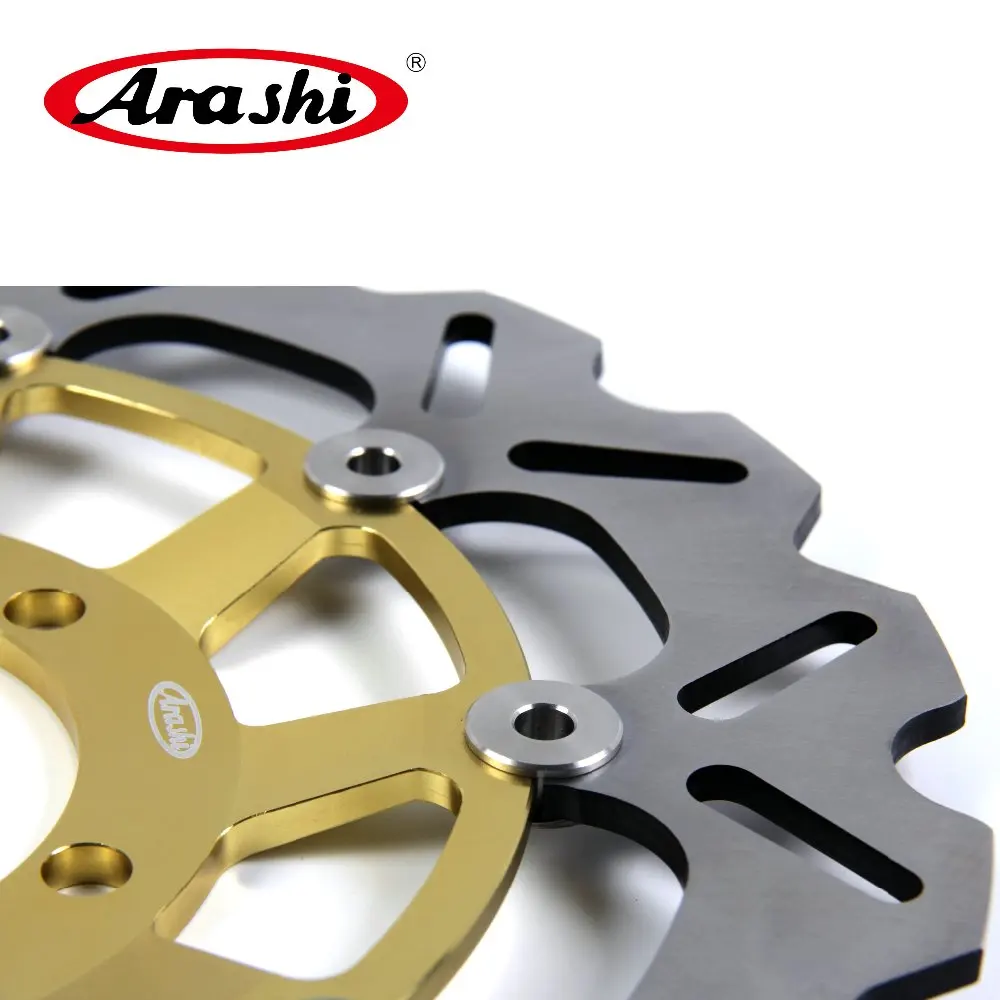 Arashi 1 комплект для TRIUMPH Street Triple 675 2007-2012 переднего колеса обода передние тормоза дисковые роторы Набор 07 2008 2009 2010 2011 12 золото