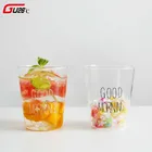 400 мл доброе утро черный белый прозрачный креативный стеклянный Кофе Чай Напитки для десерта, завтрака молочная чашка стеклянная кухонная утварь стеклянные кружки