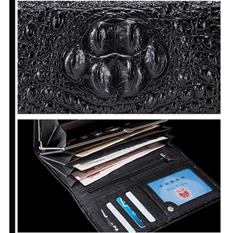 

ICEV Long Purse Bag Wallet Business Women's Thin Alligator Wallet Luxury Brand Design Handy Slim Womens Wallets and Purses Sac