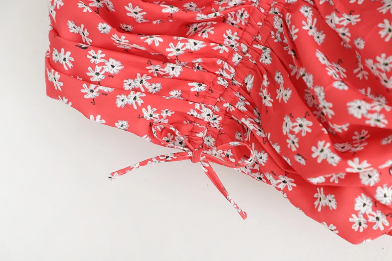 Летний топ 2019 повседневная женская одежда красные женские рубашки с принтом топы