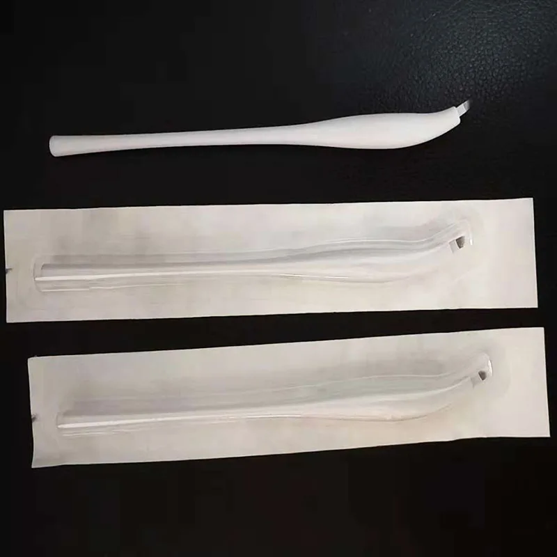 10 Caneta Tebori Com пластинки Tebori descartavel одноразового использования, для микроблейдинга инструмент для перманентного макияжа Flex 7/9/11/12/12u/14u/18u