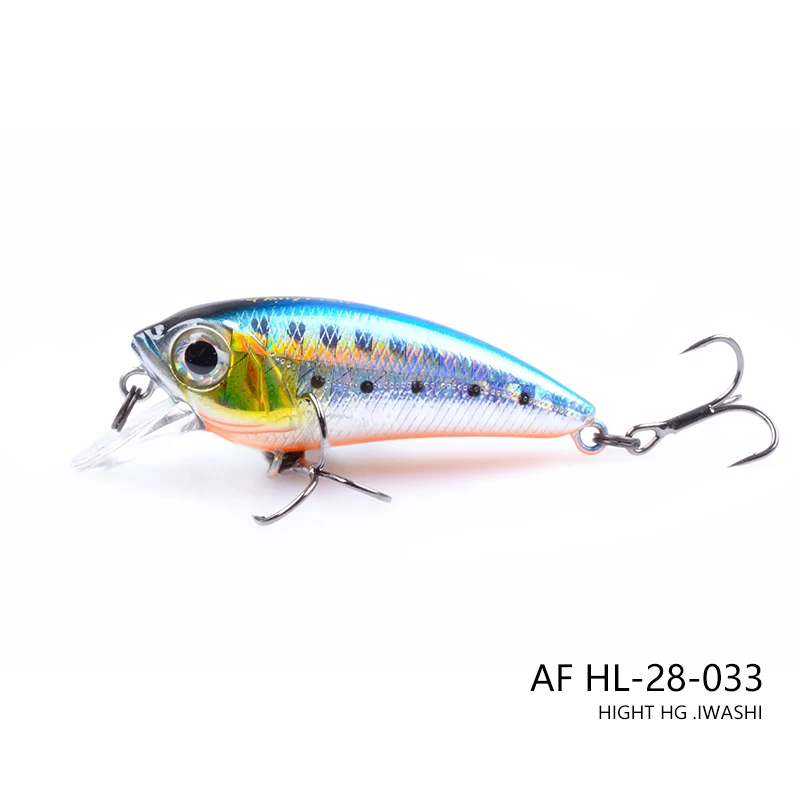 ANYFISH WOBBLING SHAD 40F-SR жесткая приманка для рыбалки 10 цветов на выбор 4 см 2,5 г с 2 рыболовными крючками глубина погружения 0,5 м 3D глаза - Цвет: AF HL-28-033