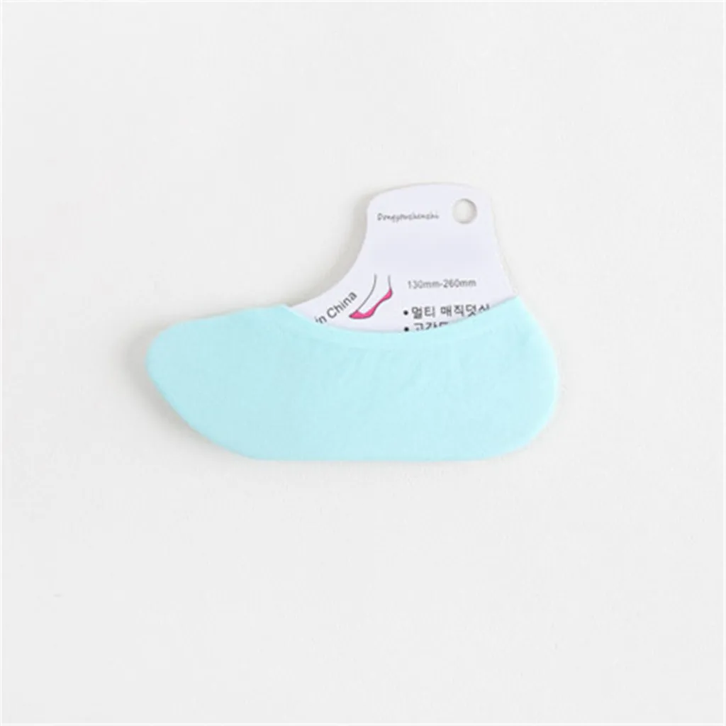 Mint Green Модные женские хлопковые однотонные невидимые носки-башмачки теплые цветные Повседневные носки женские носки - Цвет: Mint Green