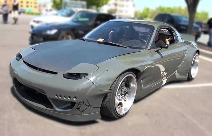 Автомобильные аксессуары RX7 RB стиль карбоновое волокно переднее крыло FD3S