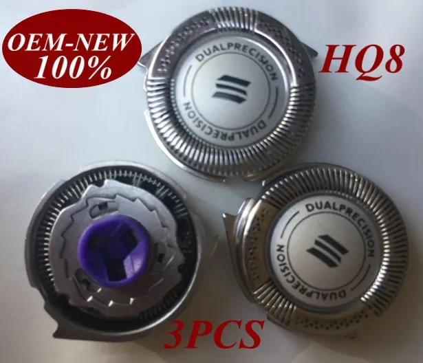 Сменная головка HQ8 для бритвы Norelco Philips 3 шт. HQ7890 HQ8445 HQ8825 HQ8845 HQ8865 HQ8875 HQ8885 HQ8893