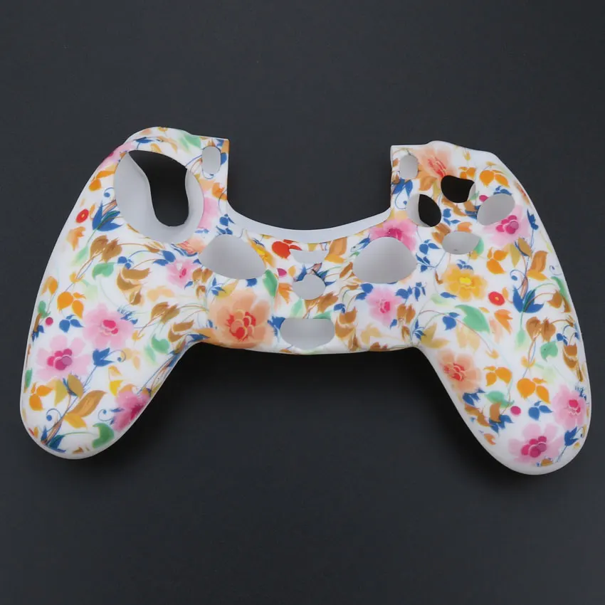 YuXi мягкий силиконовый резиновый чехол для Playstation Dualshock 4 PS4 Pro тонкий контроллер кожи - Цвет: B