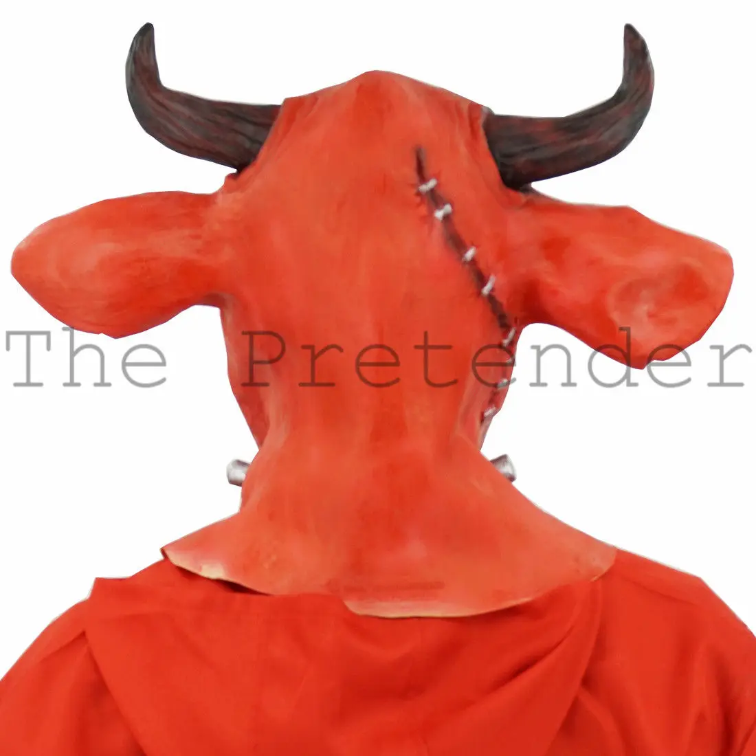 Ужас красный ад Bull латекс маска страшно злой животного Ox Хэллоуин нарядное