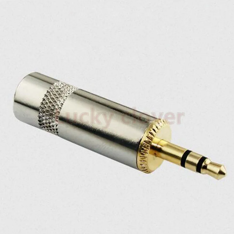 2 шт. новая улучшенная позолоченная стерео ШТЕПСЕЛЬНАЯ ВИЛКА 3 5 мм AUX