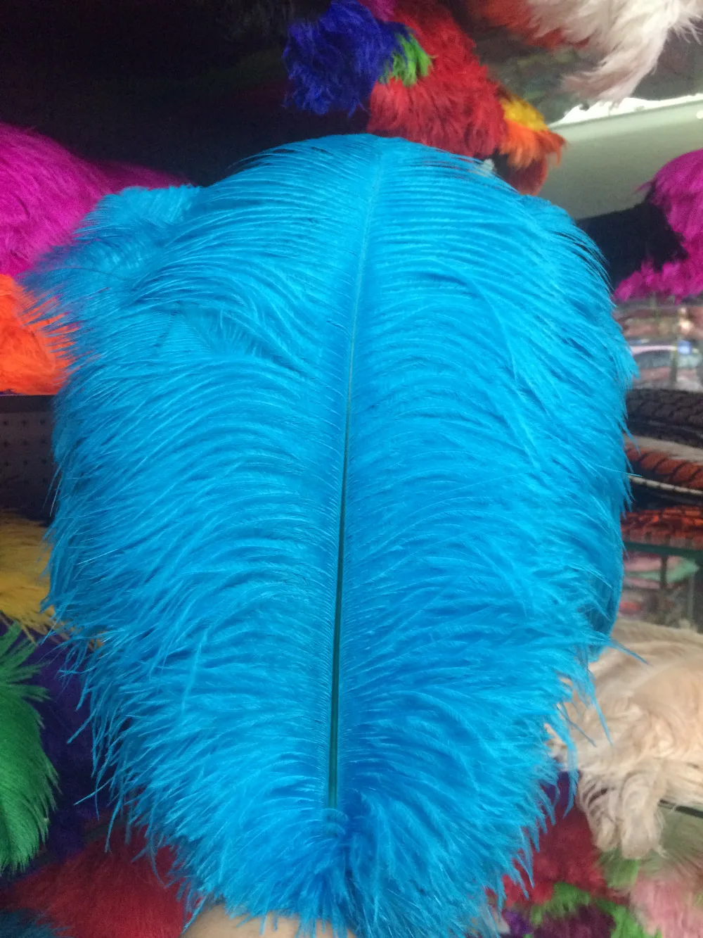 Plumas de avestruz hermosas, 16-18 pulgadas, 40-45 cm, elecci&oacute;n de colores, 50 unidades-5
