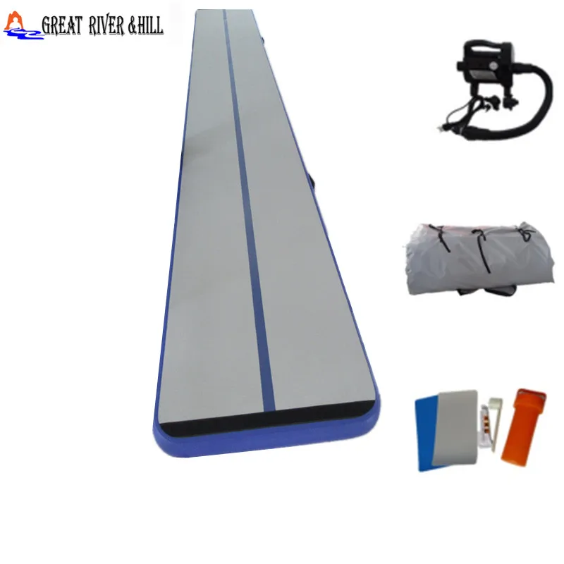 

cheap inflatable air track mats gymnastics air floor air water mattress with free pump 7m x 1.8m x 0.15m