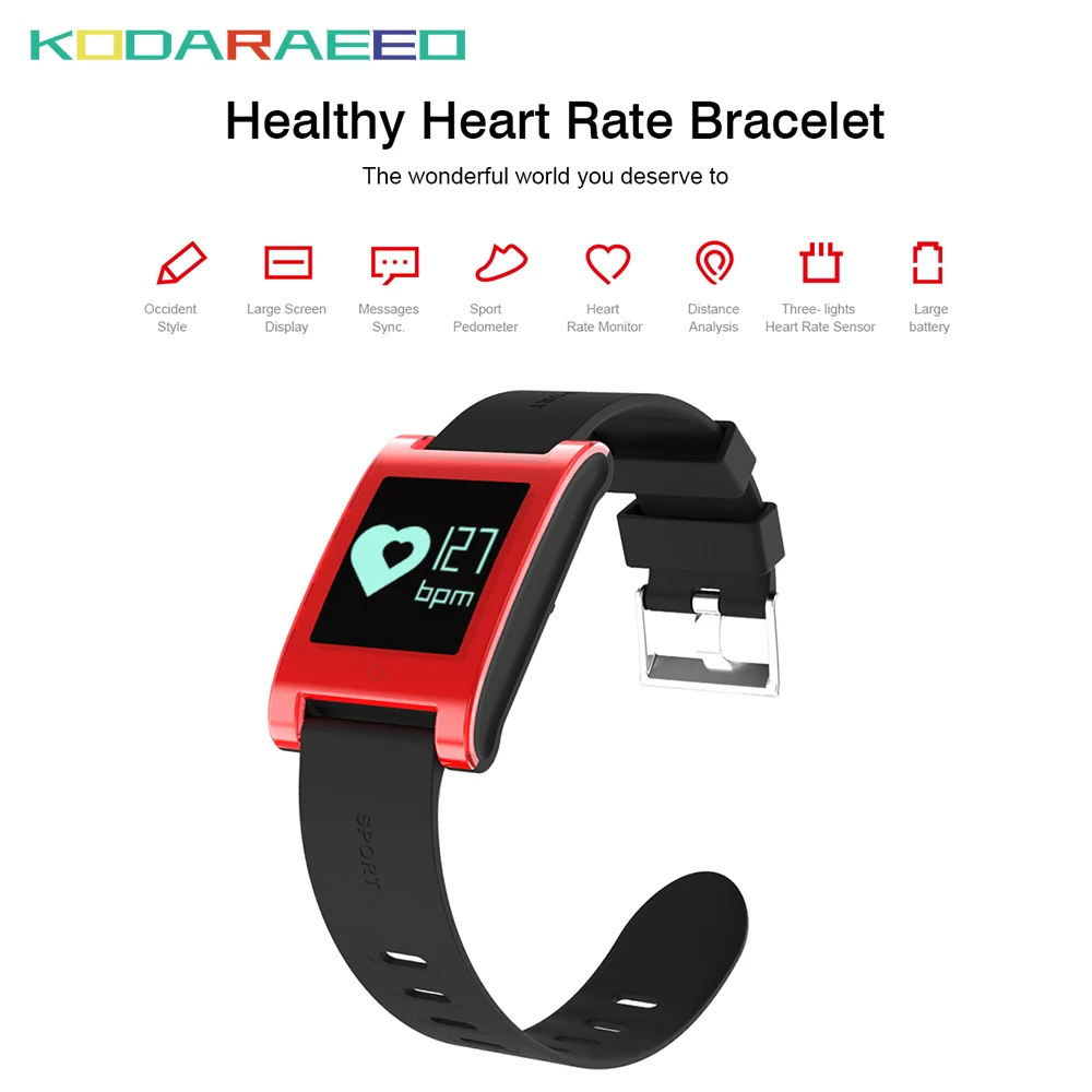 DM68 Смарт Часы Heart Rate трекер с кровью Давление монитор Фитнес Smartwatch