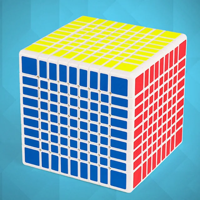Moyu MF9 9x9 Cube 9 Layers Magic Speed Cube Puzzle 9x9x9 Black Stickerless Neo Cubo Magico 9*9*9 Education Boy Toys For Adults - Цвет: white