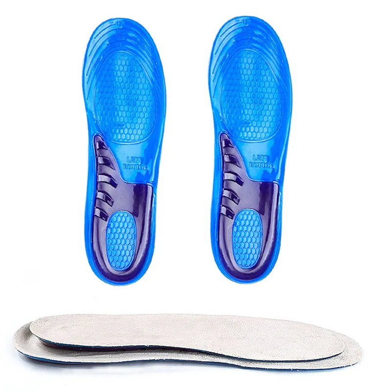 USHINE силиконовый нескользящий гелевый мягкая спортивная обувь стельки Orthotic Арка