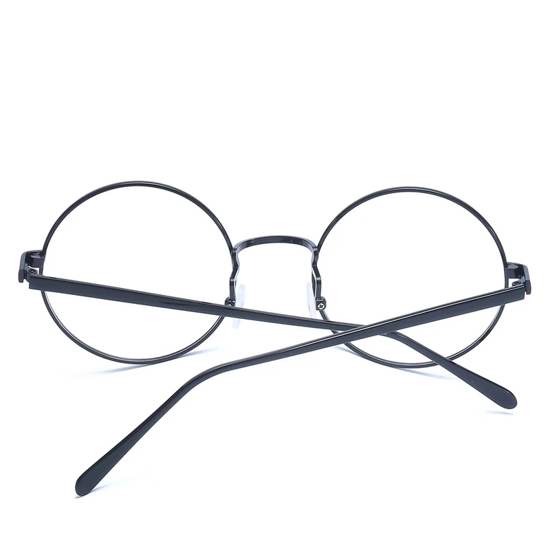 MAXMESSY Для женщин Ретро Nerd корейский Золотые очки круглые прозрачные линзы