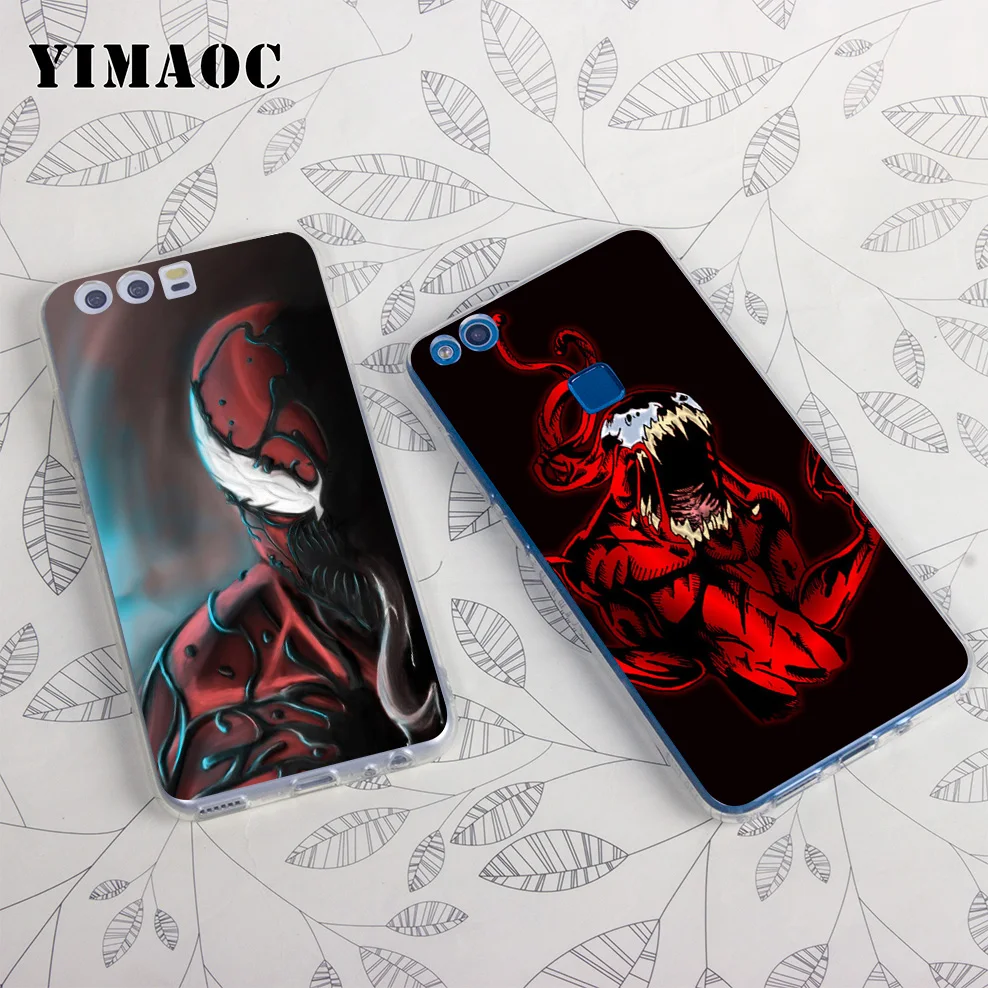 YIMAOC Carnage SpiderMan Soft Case for Huawei Honor 10 9 8X 8C 8 7C 7X 7A Pro 6A Lite Note Nova 3i 3 2i Y6 Y7 Y9 Prime 2018 |