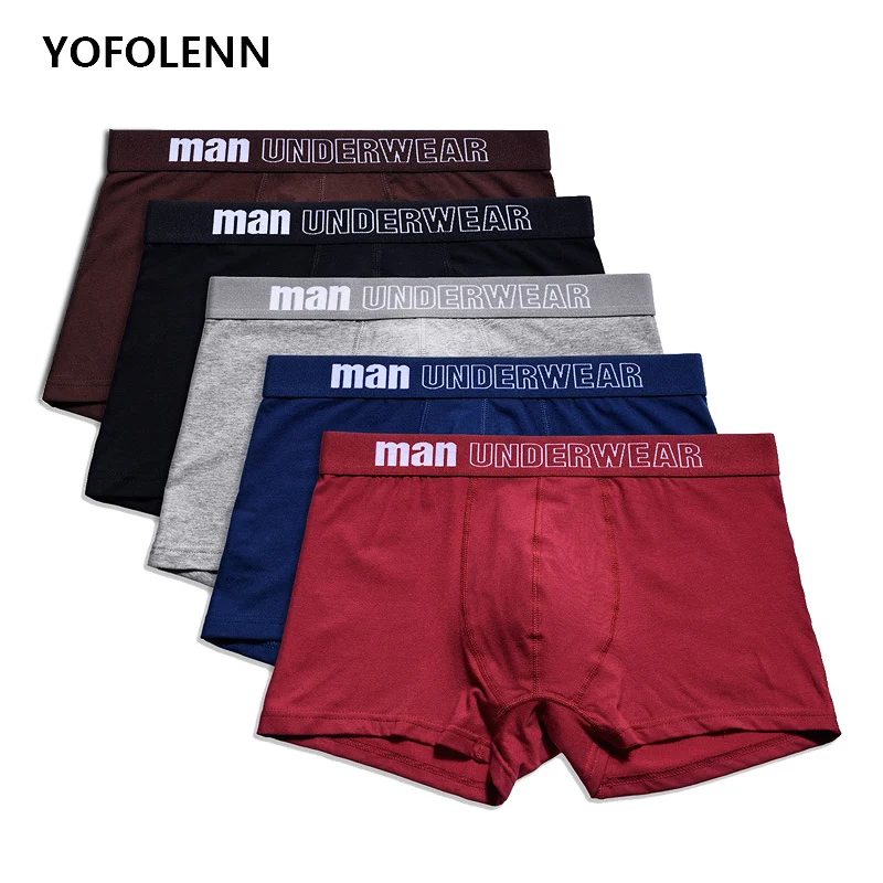 

6 Colors High Quality Men Underwear Boxer Combed Cotton Man Short Breathable Solid Mens Flexible Shorts Boxers Male Underpants