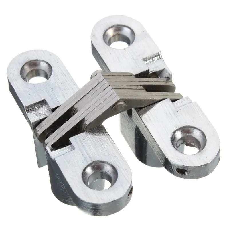 10 шт./лот цинковый сплав Нержавеющая сталь шарнир невидимые петли деревянный
