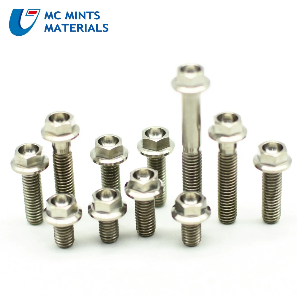 Модификационный винт для мотоцикла DIY M8 Φ Ti Bolt титановые болты золотой цвет