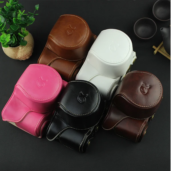 For Sony A6000 Camera Bag PU Leather Case with Shoulder Strap for A6000/A6300 NEX-6 16-50mm Lens | Электроника