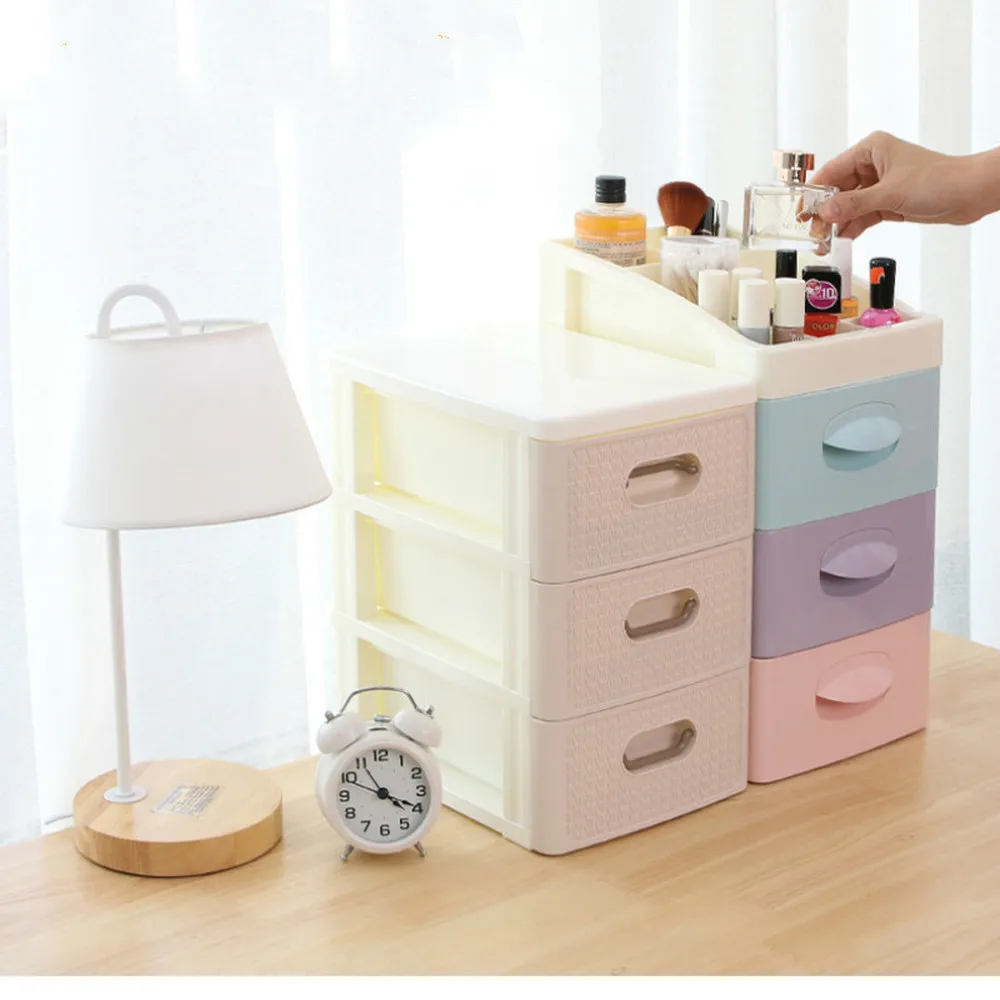 Многослойная настольная полка туалетный столик Косметика девушка сердце
