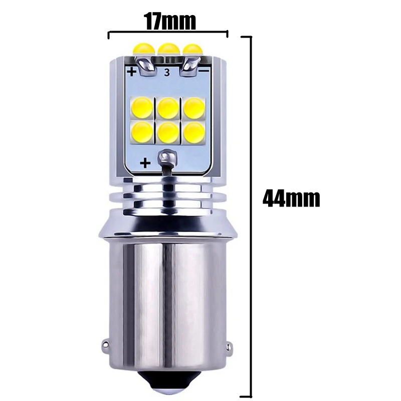 1 шт. 1156 P21W BA15S 7506 R10W супер яркий CREE Чип светодиодный автомобильный резерв лампы