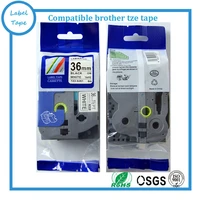 1pc compatible p touch 36mm tze tape tz s261 tze s261 black on white for p touch label printer tape maker tze s261 tz s261